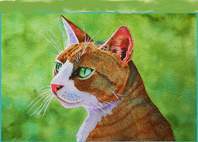 Bueller cat paintings