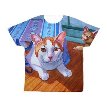 All over print tshirt of Alphie Cat