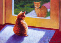 guardian cat painting