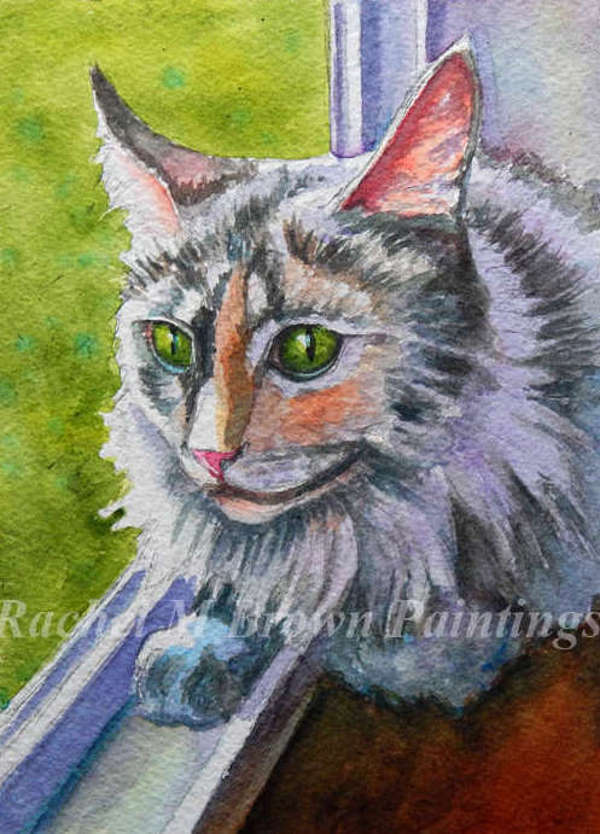 Painting of Cat by Rachel
