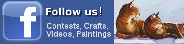Follow us on Facebook for new paintings, crafts, videos and contests