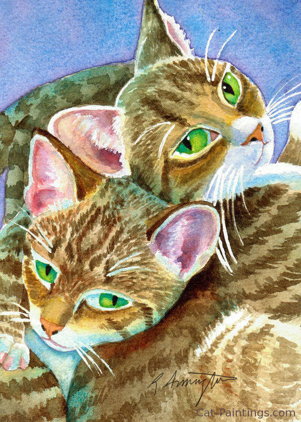 Cute kitten picture kittens painting