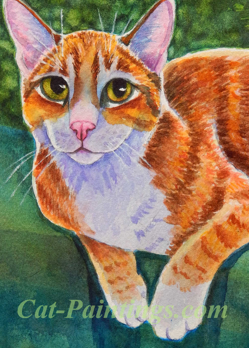 Painting of Cute Kitten