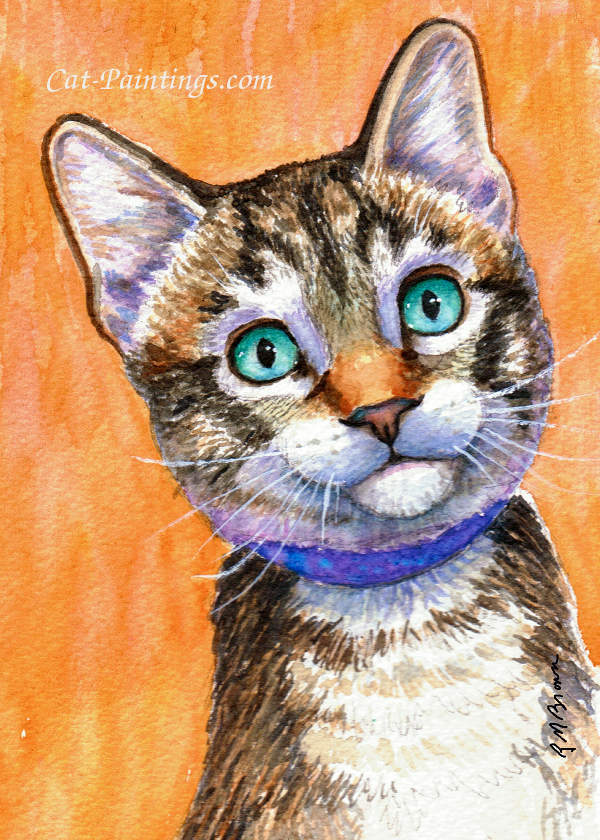 Painting of Cat Named Sprite