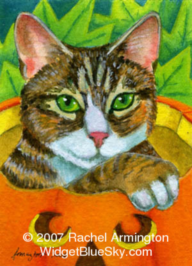 Halloween Art for Kitten Lovers