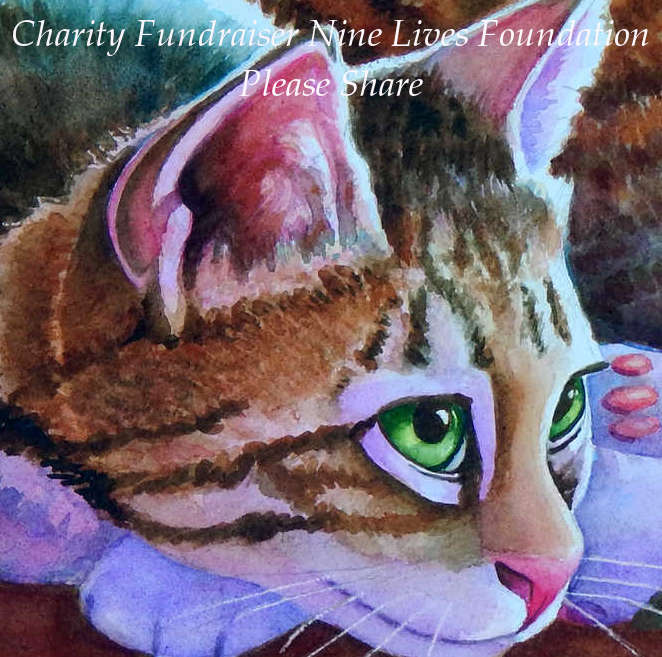 Nine Lives Foundation Fundraiser painting