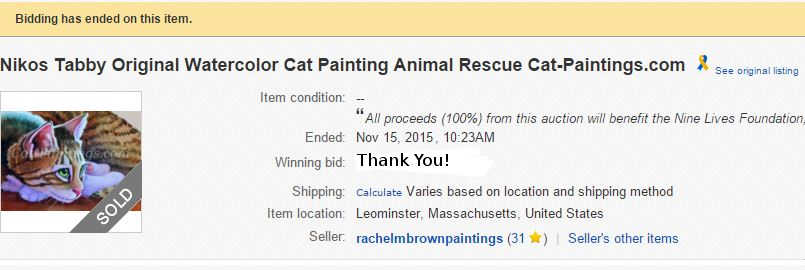 Nine Lives Cat Rescue Charity Auction